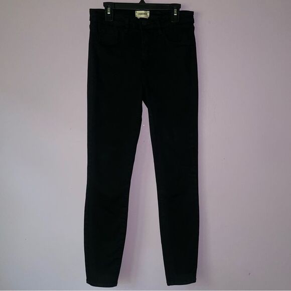 L'AGENCE Size 27 Marguerite High-Rise Skinny Jeans Black - Picture 1 of 9